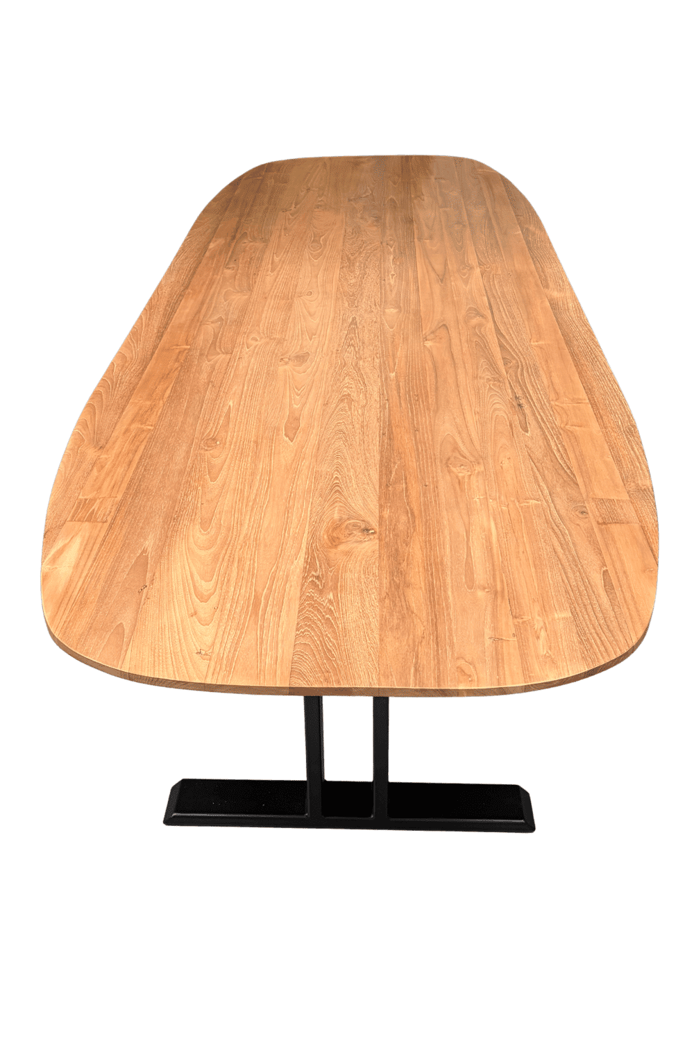 teak houten deens ovale tafel met I poten 300x110x77 cm teak houten deens ovale tafel met I poten 300x110x77 cm