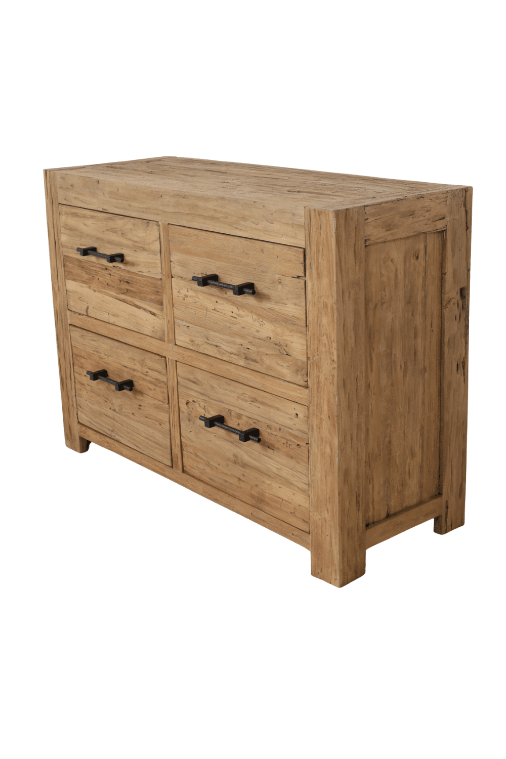 Badkamermeubel teak houten ladekast 4 lade 120x45x85 cm