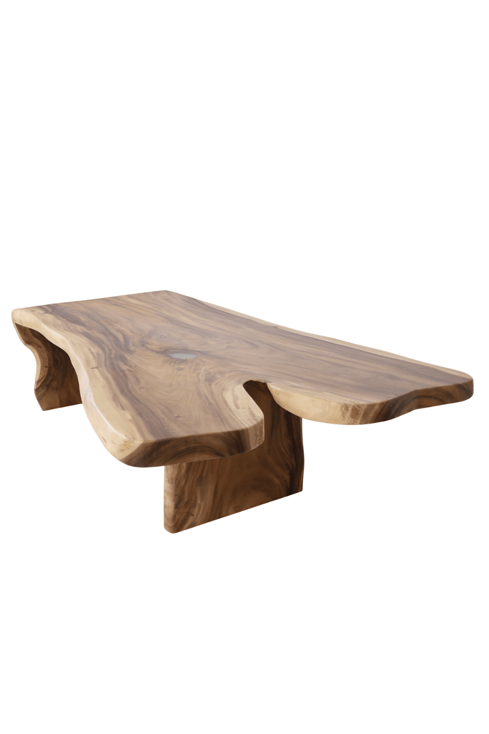 unieke tafel uit een stuk grote stoere boomstam tafel Suar houten waterval tafel boomstamtafel 300x158x78 cm unieke tafel uit een stuk grote stoere boomstam tafel Suar houten waterval tafel boomstamtafel 300x158x78 cm