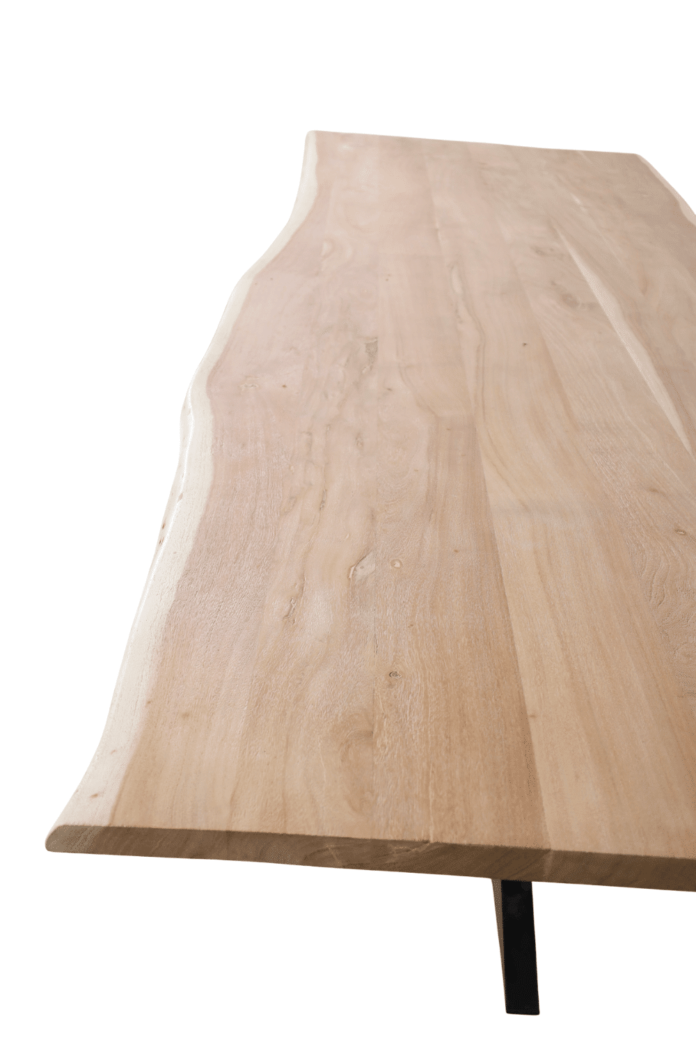 boomstam houten eentafel met zwart metalen spinpoot acacia hout 300x100x110x79 cm boomstam houten eentafel met zwart metalen spinpoot acacia hout 300x100x110x79 cm