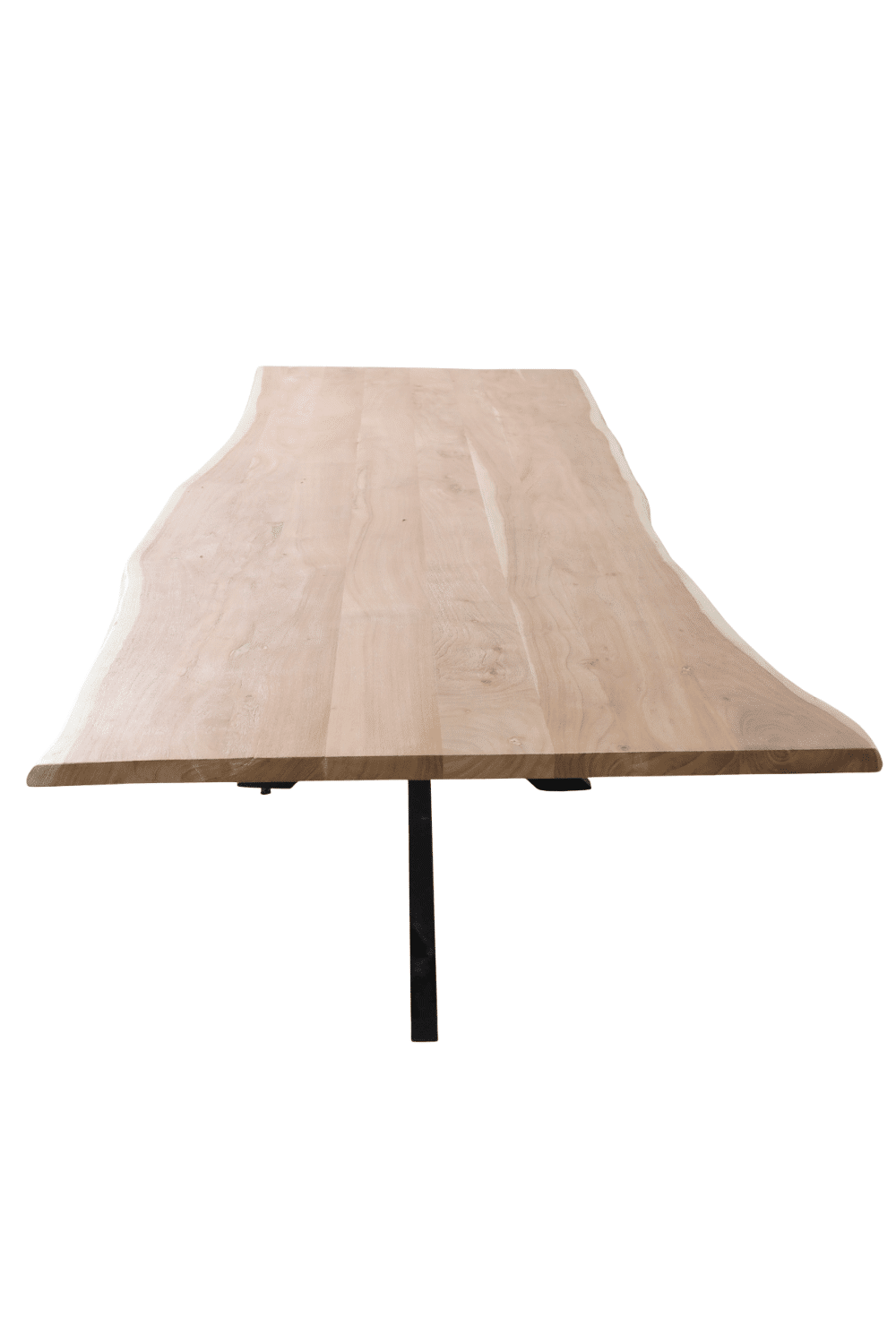 boomstam houten eentafel met zwart metalen spinpoot acacia hout 300x100x110x79 cm boomstam houten eentafel met zwart metalen spinpoot acacia hout 300x100x110x79 cm
