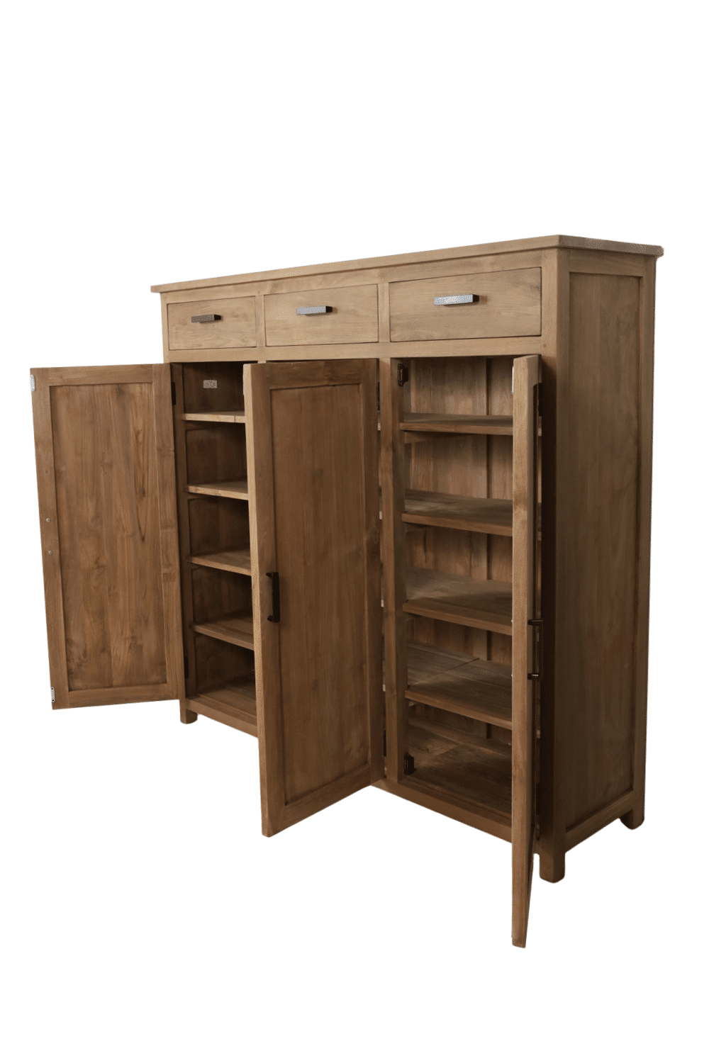 teak houten gangkast Schoenenkast opbergkast 156x45x150 cm teak houten gangkast Schoenenkast opbergkast 156x45x150 cm
