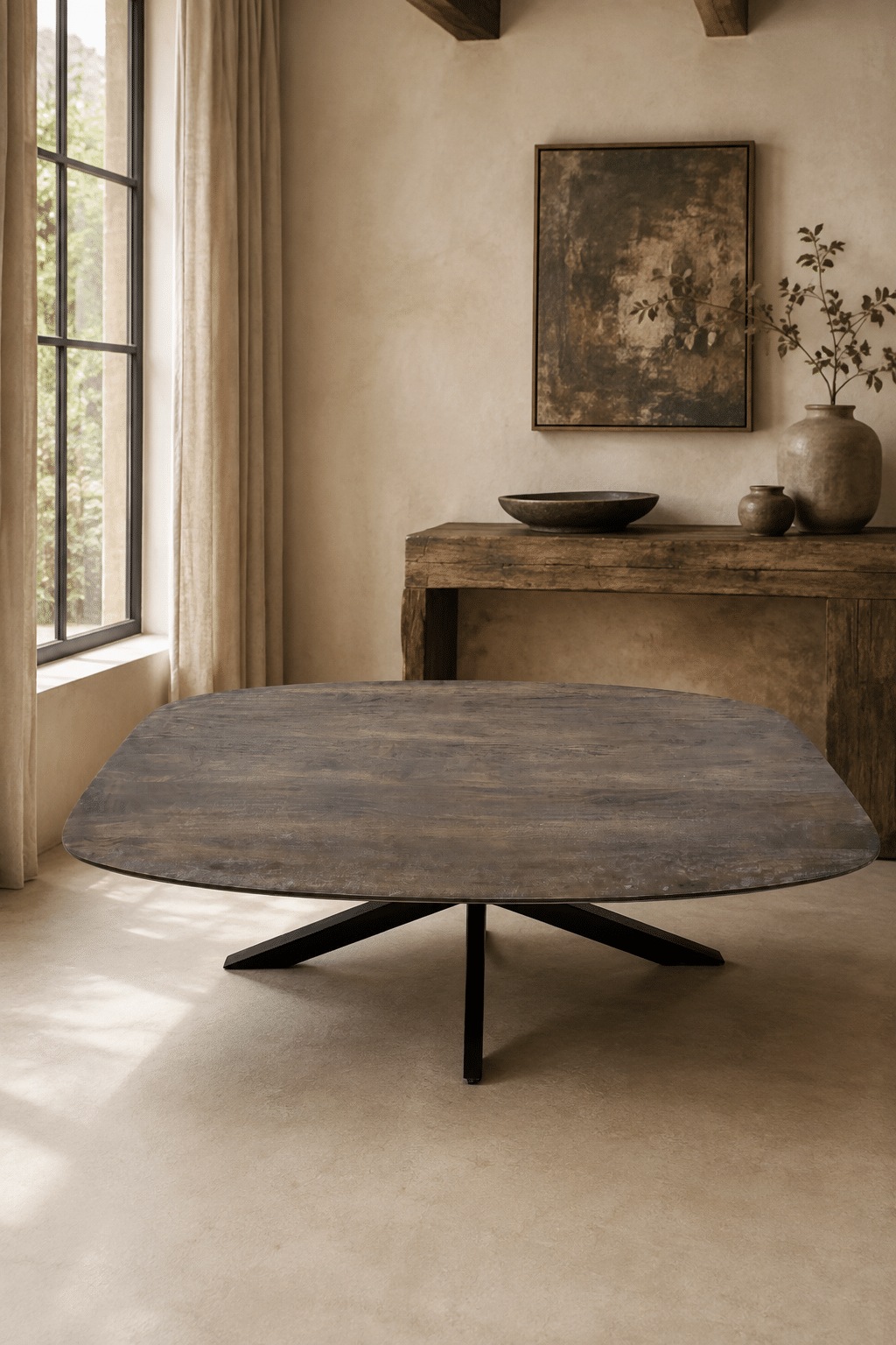 Deens ovale walnoot bruine tafel 200x100x78 cm Deens ovale walnoot bruine tafel 200x100x78 cm