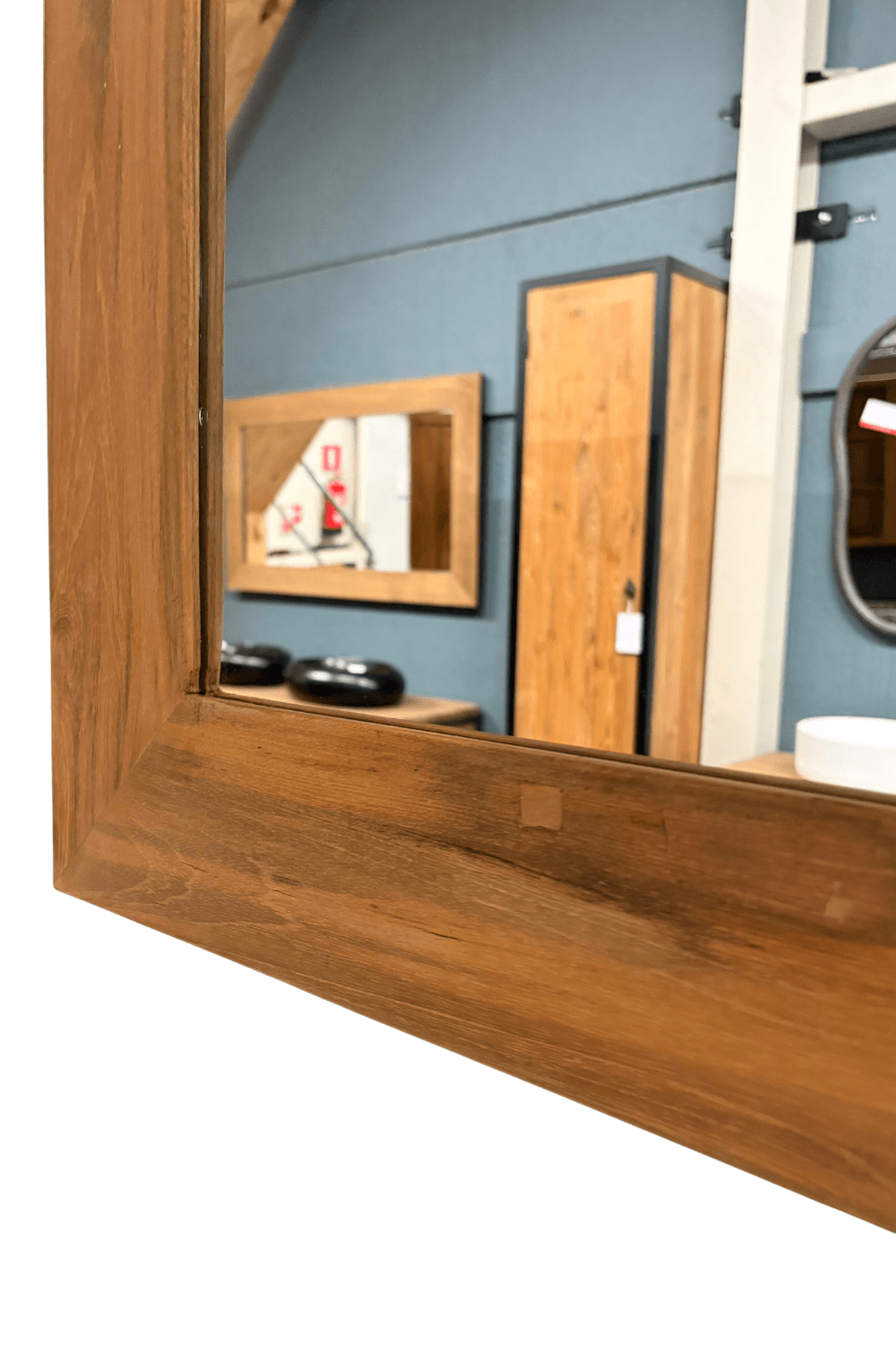 Teak houten spiegel 200x80 cm