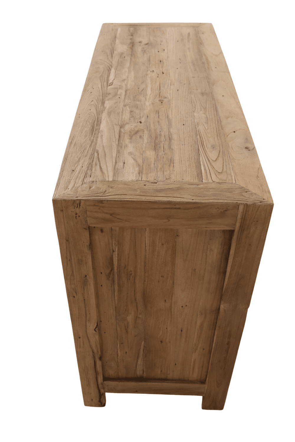 robuust landelijk teak houten badkamermeubel 120x45x85 cm ruw teak hout