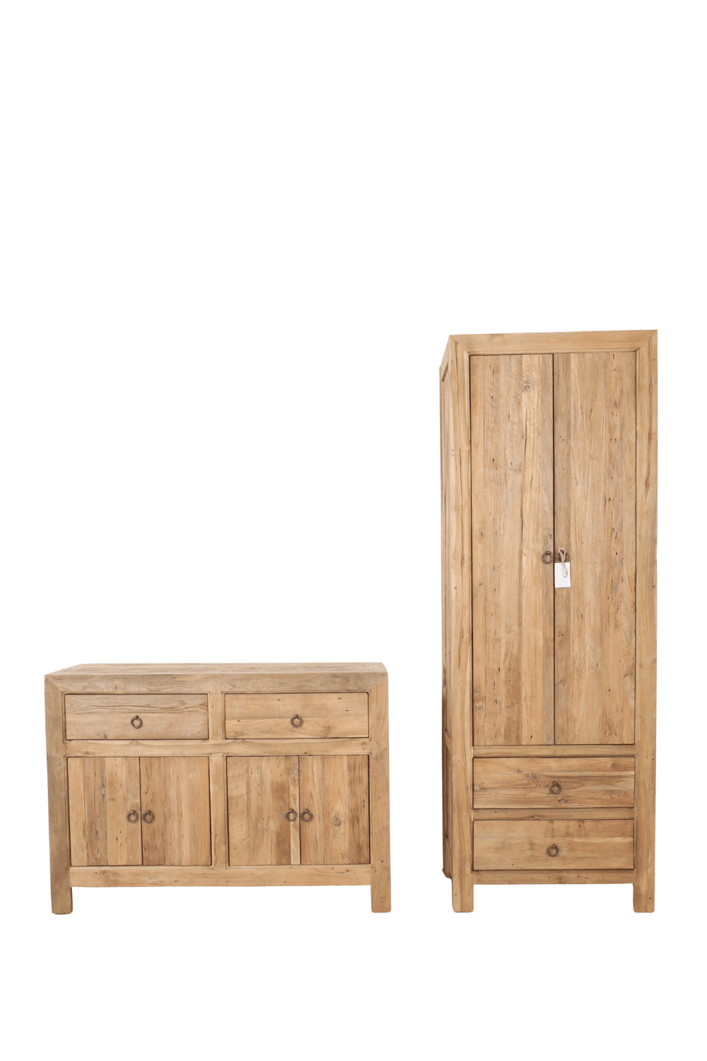 robuust landelijk teak houten badkamermeubel 120x45x85 cm ruw teak hout