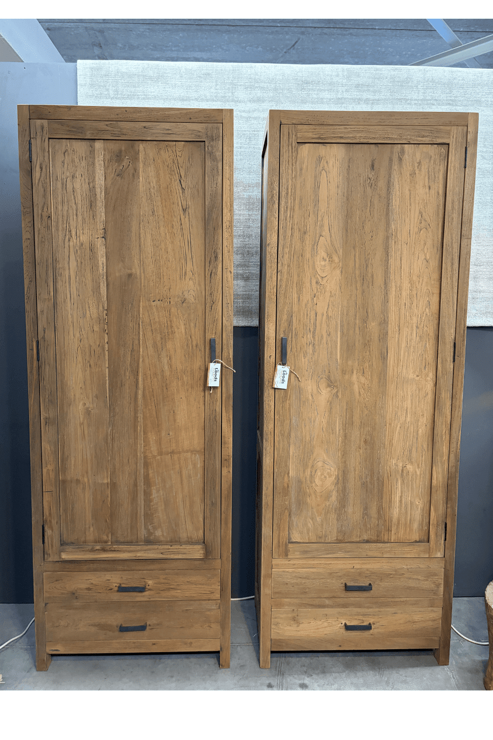 dichte teak houten opbergkast75x45x210 cm Brc 5 dichte teak houten opbergkast75x45x210 cm Brc 5