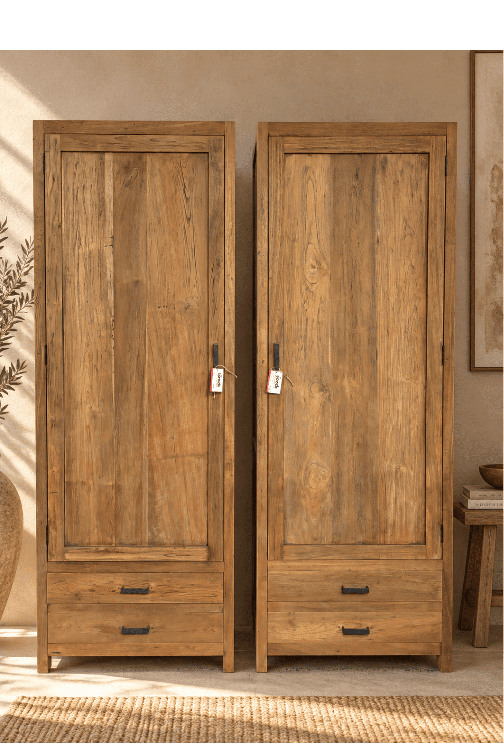 dichte teak houten opbergkast75x45x210 cm Brc 5 dichte teak houten opbergkast75x45x210 cm Brc 5