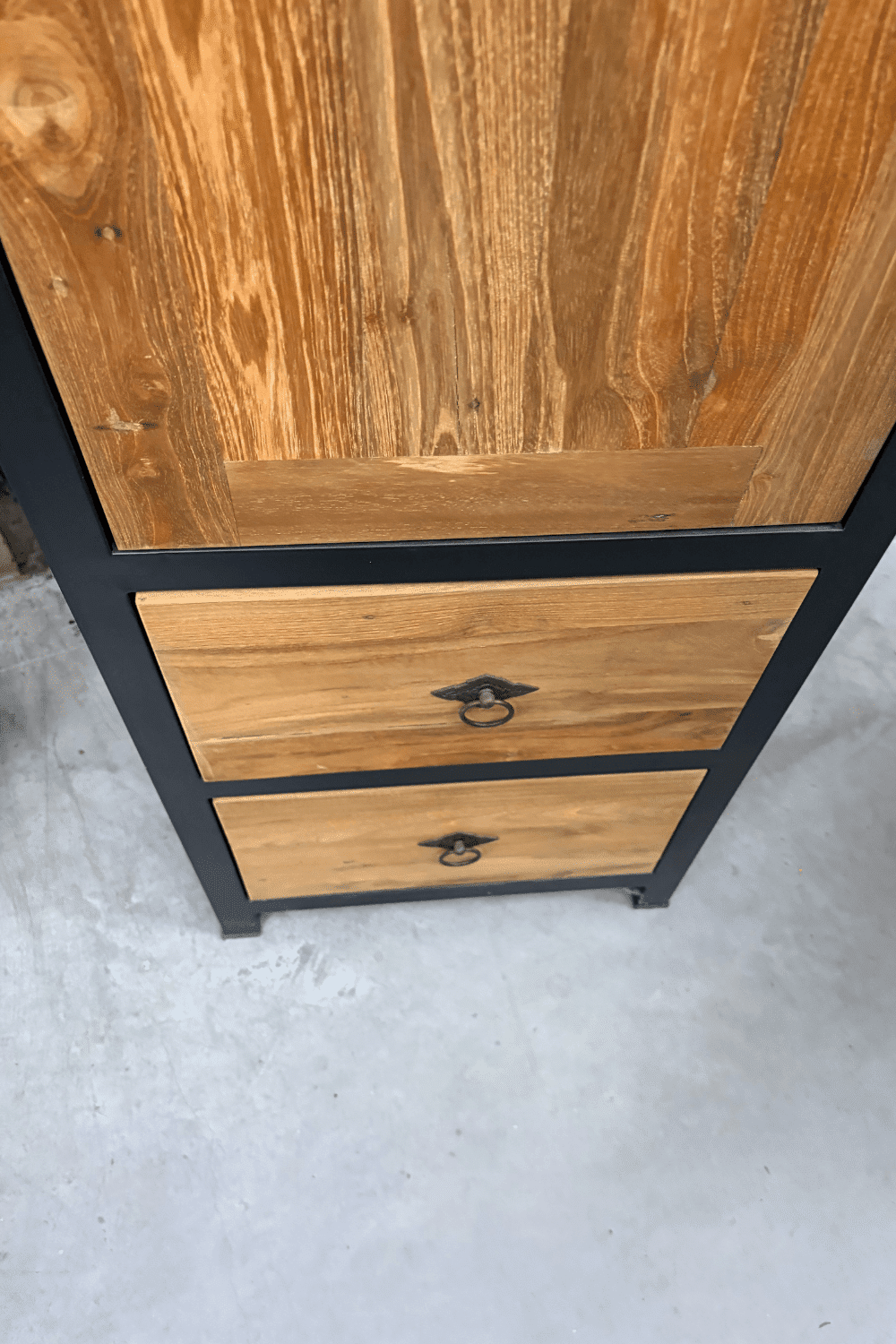 teak houten hoge smalle badkamer kast met deur opbergkast teak houten hoge smalle badkamer kast met deur opbergkast