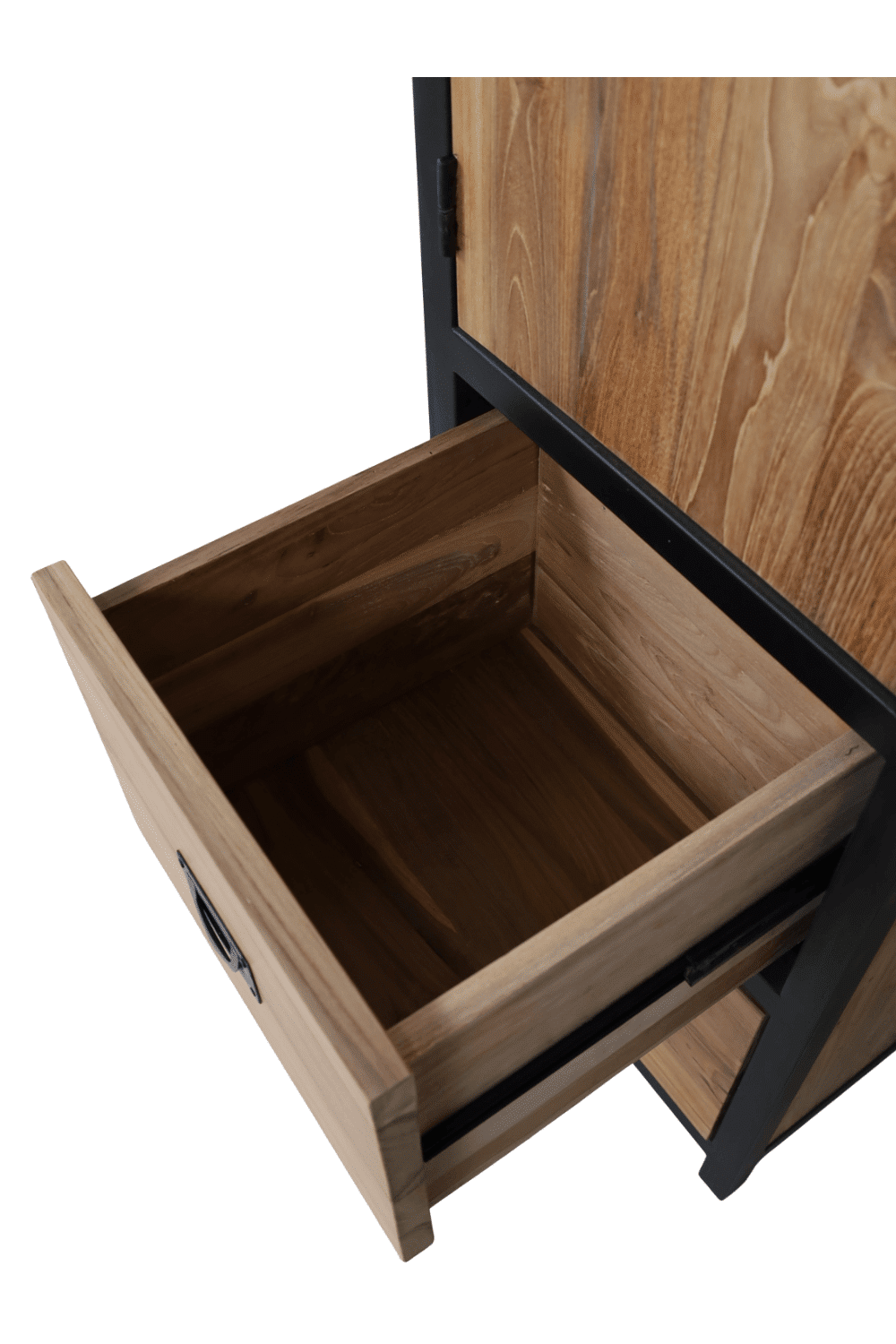 kolomkast 40x40x200 cm solid teak hout met metaal kolomkast 40x40x200 cm solid teak hout met metaal