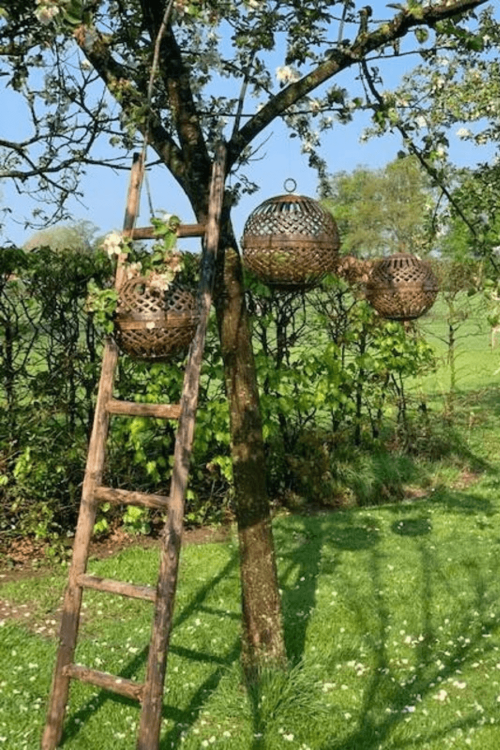 Set van 3 decoratieve roestballen