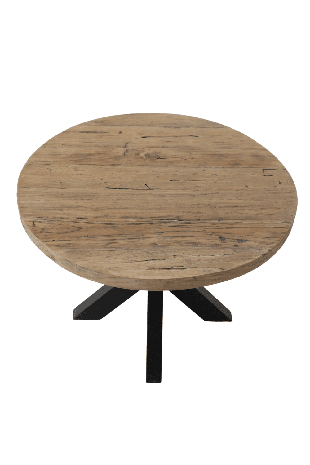 Ronde Teak Houten Salontafel 60 Cm