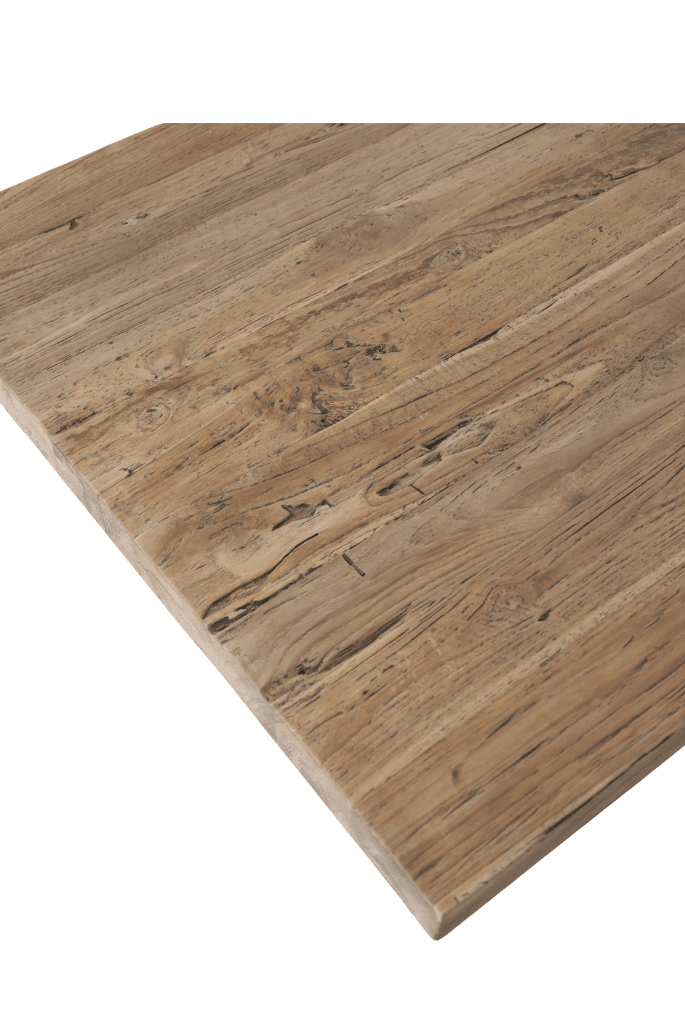 Vierkanten teak houten salontafel 80x80x46 cm cm met anodic bruine poot rural Vierkanten teak houten salontafel 80x80x46 cm cm met anodic bruine poot rural