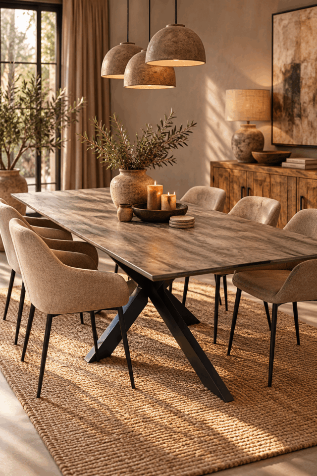 walnoot bruin houten tafel 200x100 cm