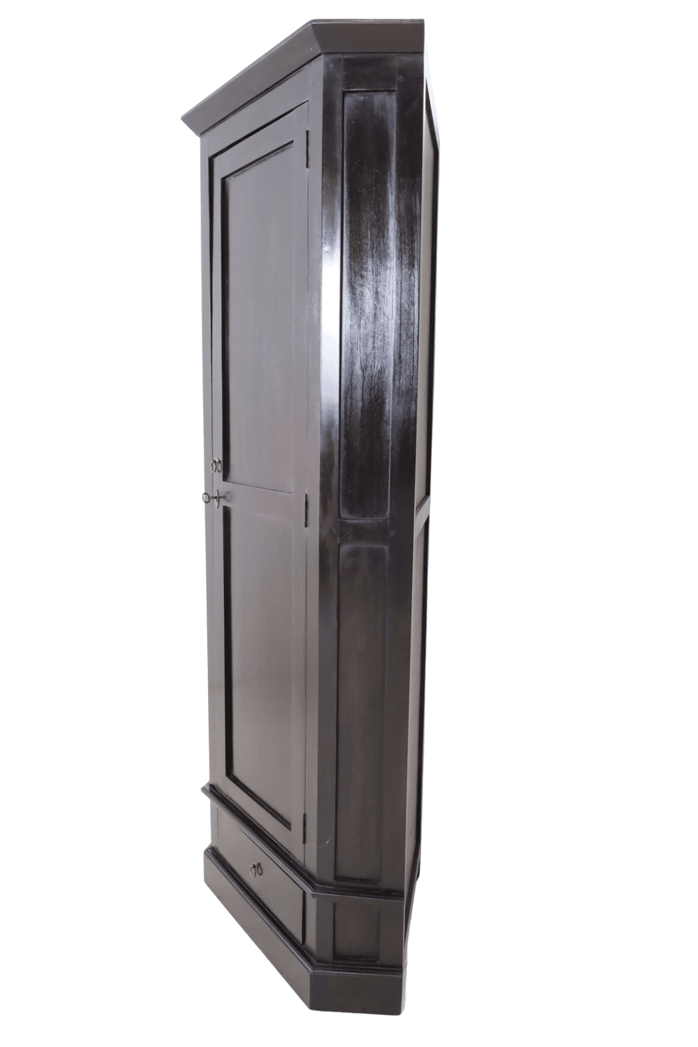 donker bruinen hoekkast 60x20x57x200 cm