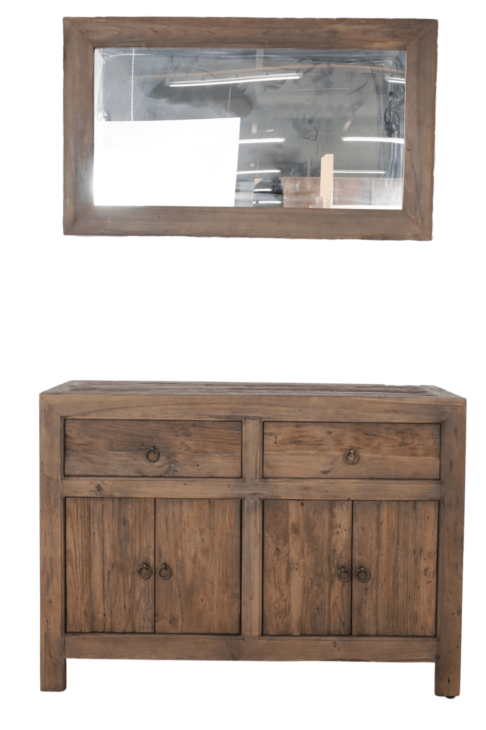 Rustieke houten badkamer met groen Rustieke houten badkamer met groen