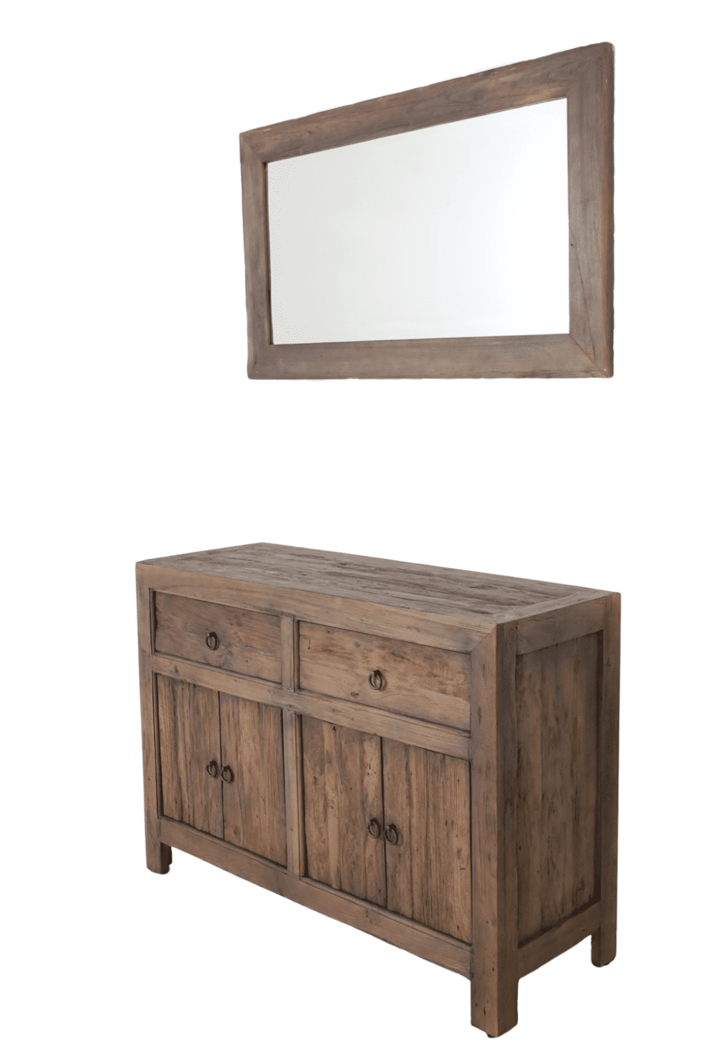 Rustieke houten badkamer met groen Rustieke houten badkamer met groen