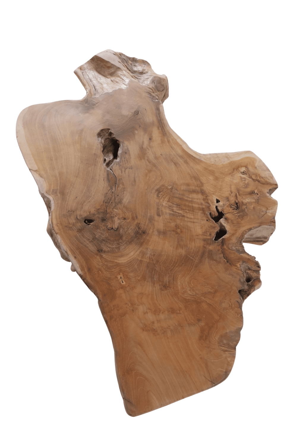 wortel teak salontafel natuurlijke vorm