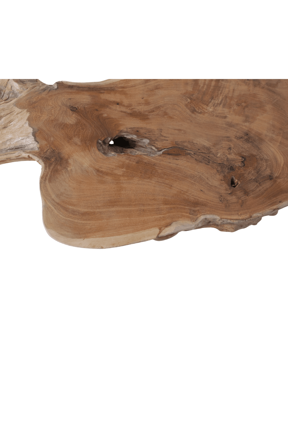 wortel teak salontafel natuurlijke vorm