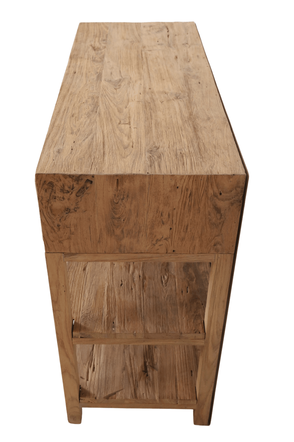 strakke side table ruw teak hout 100,5x40x86 cm strakke side table ruw teak hout 100,5x40x86 cm