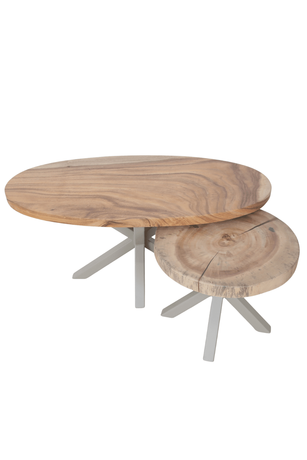 suar setje salontafels ovaal en rond 100x49x46 cm en 48x48x40 cm met beige poot suar setje salontafels ovaal en rond 100x49x46 cm en 48x48x40 cm met beige poot