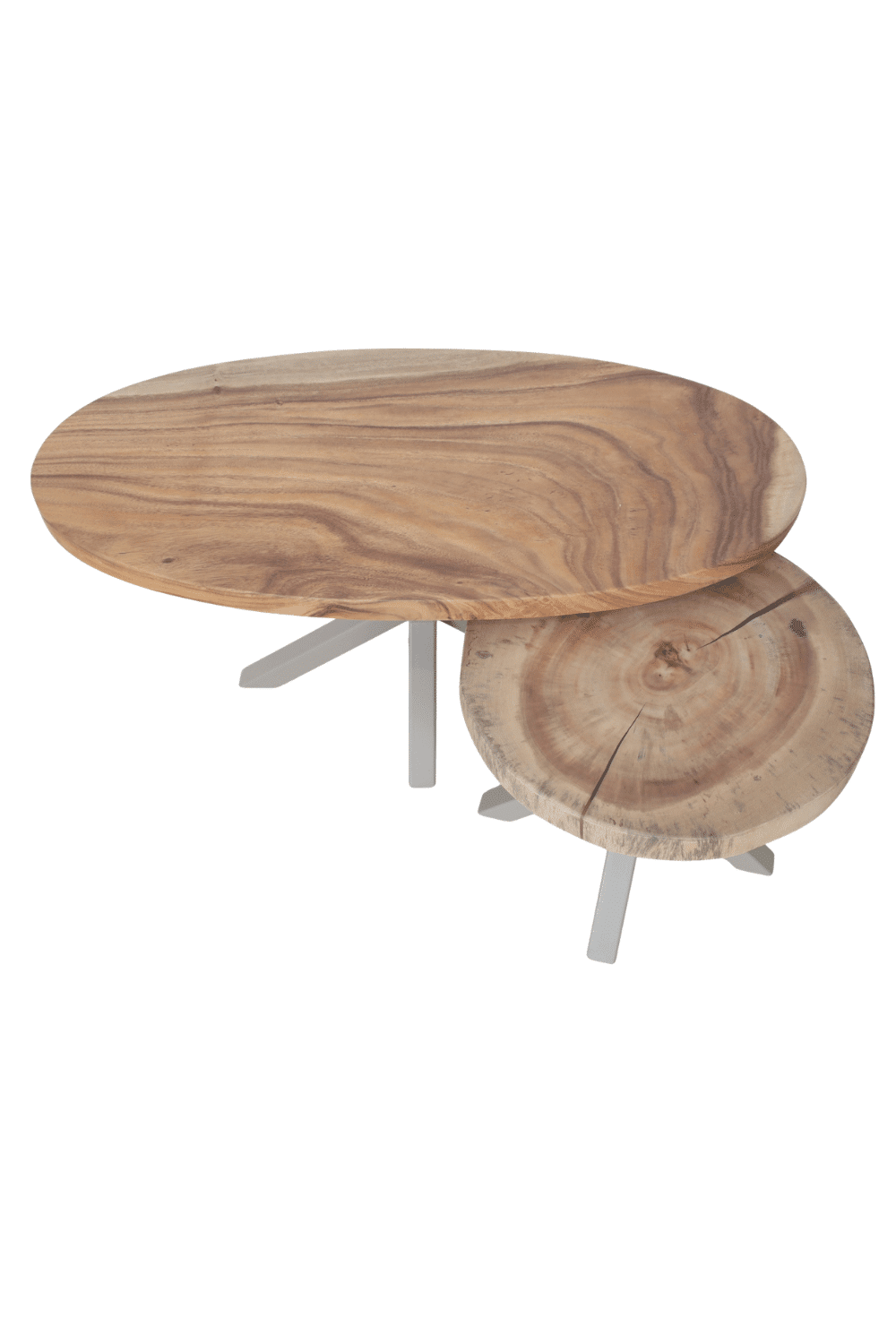 suar setje salontafels ovaal en rond 100x49x46 cm en 48x48x40 cm met beige poot suar setje salontafels ovaal en rond 100x49x46 cm en 48x48x40 cm met beige poot
