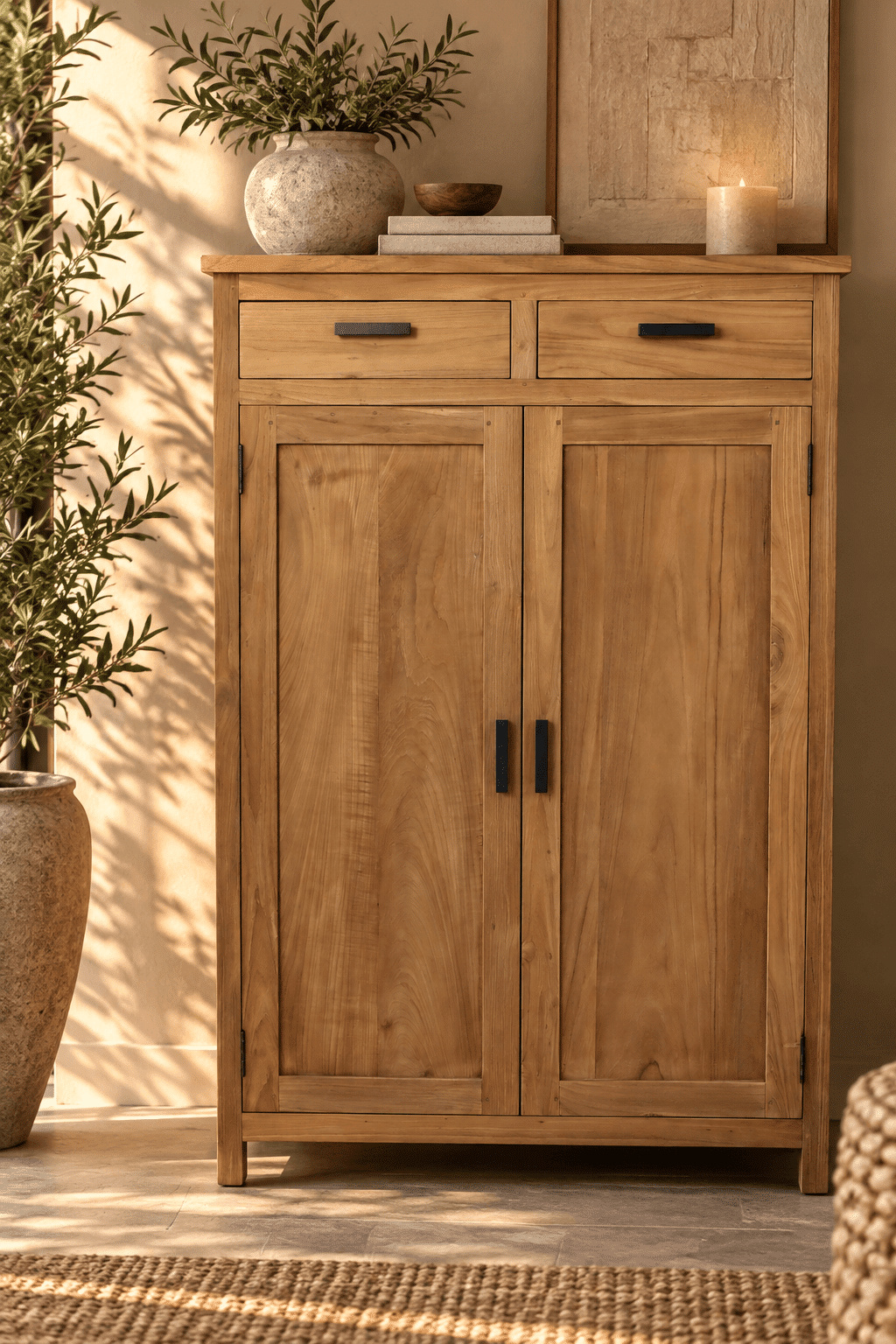 teak houten meidenkast lage opbergkast 100x47x150 cm smooth5 teak houten meidenkast lage opbergkast 100x47x150 cm smooth5