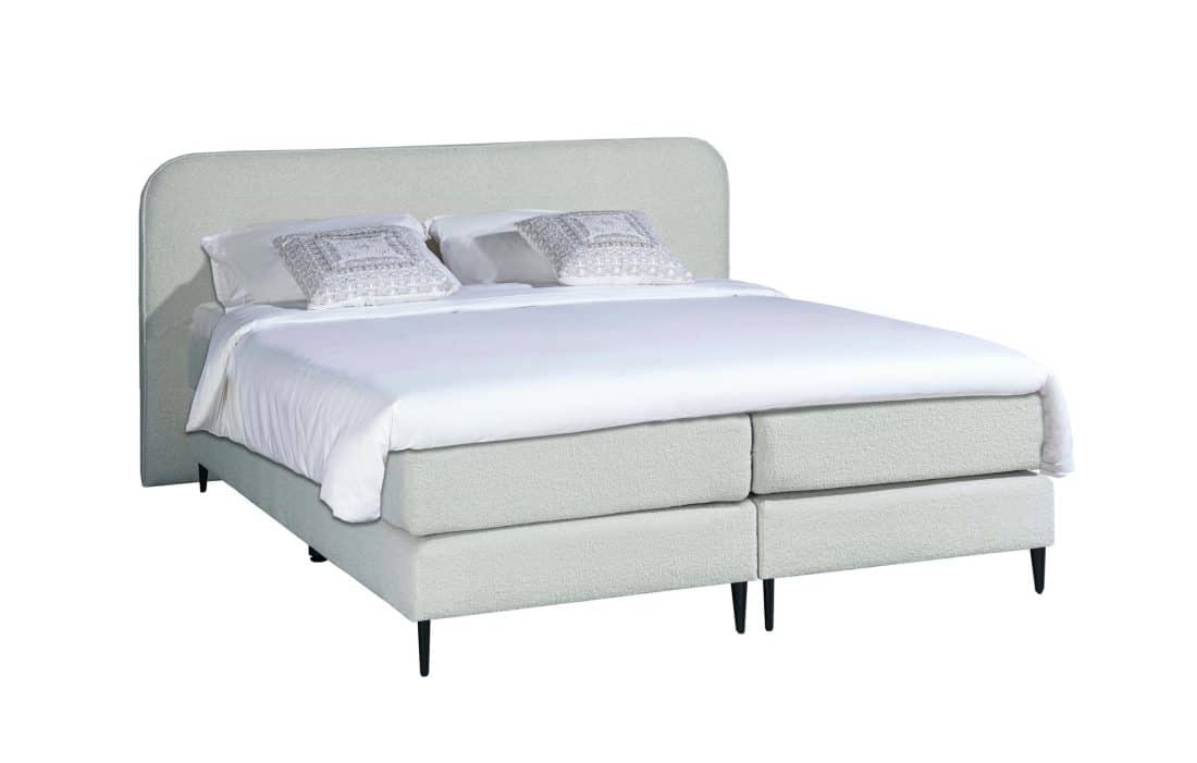 Boucl Boxspring Wit 160 215 200