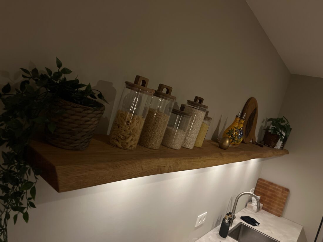 Eiken Boomstam Wandplank