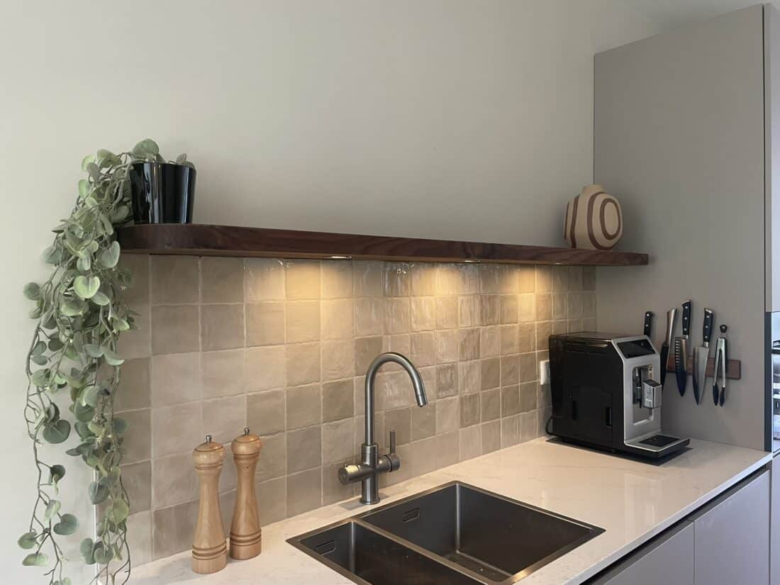 Noten Wandplank Dimbare Led