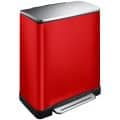 E Cube Recycle Step Bin 28 18l Red