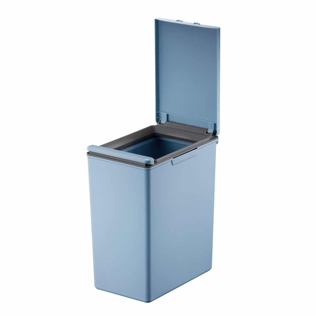 Morandi Touch Bin 20L Separate waste bin, connectable for recycling Blue