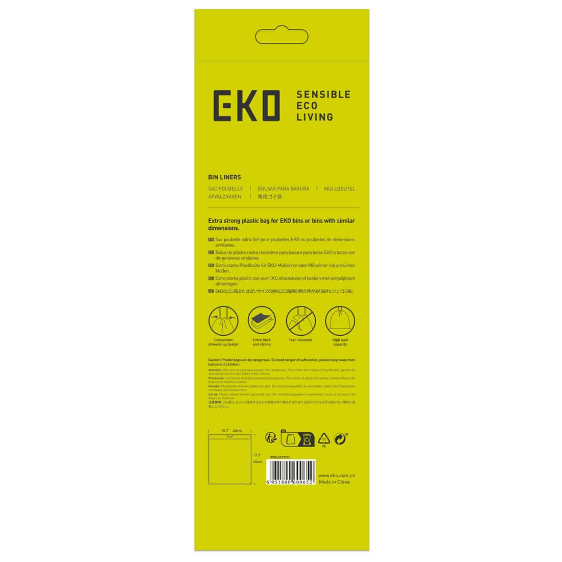 Drawstring Trash Bags Type B 7 10l White