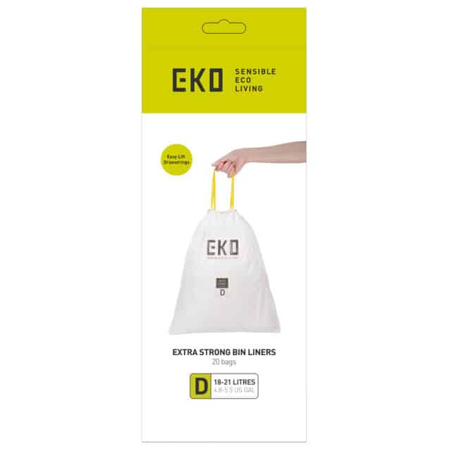 Drawstring Trash Bags Type D 18 21l White