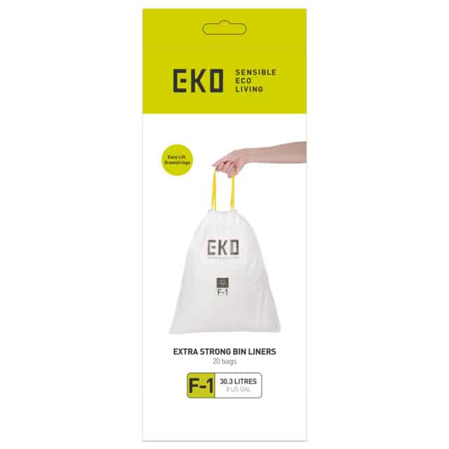 Drawstring Trash Bags Type F1 30 3l White
