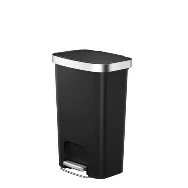 Hana 1 Step Bin 50 L Black Plastic