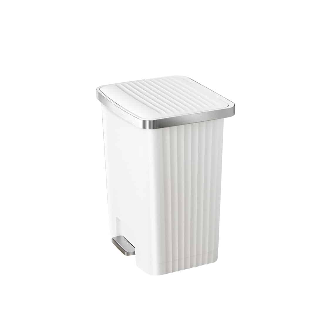 Hana 2 Pedal Bin 70 L White Plastic