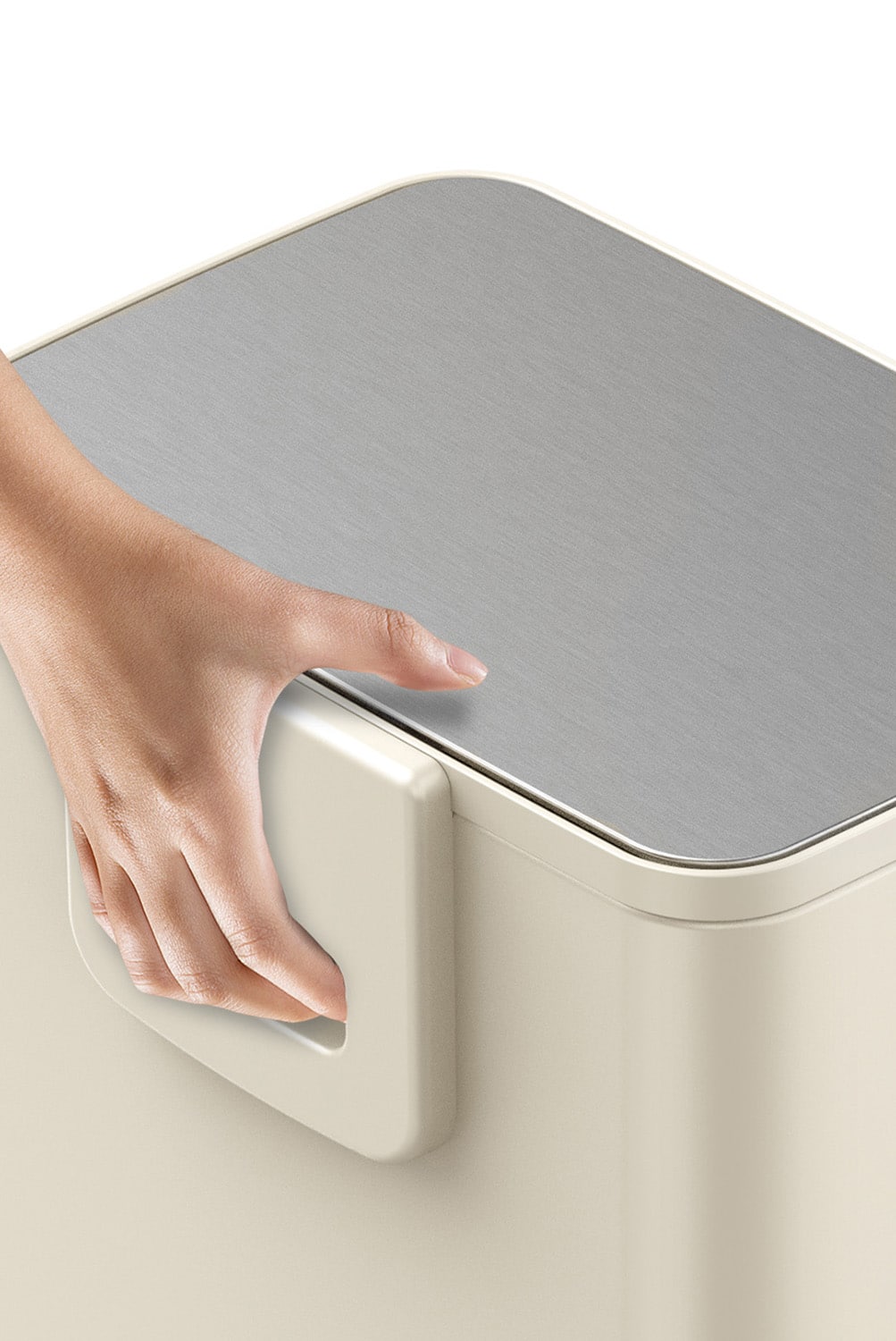 Marina Step Bin 30l Cream White