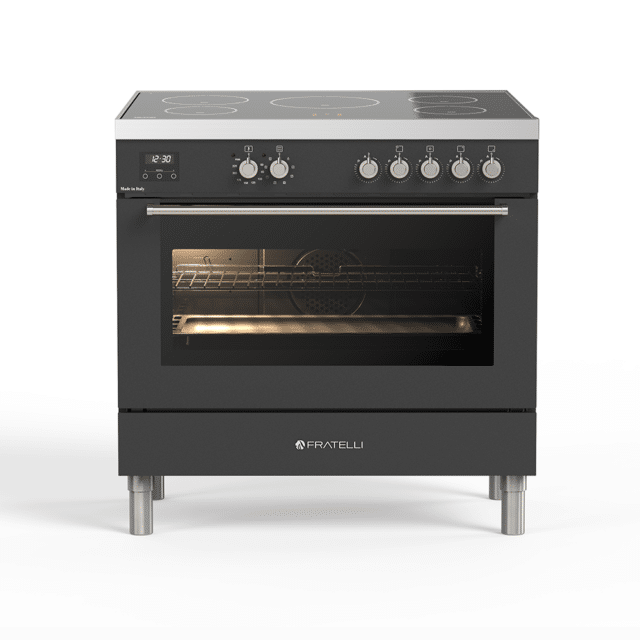 Fratelli Milano Inductiefornuis 89 5cm N Oven 8211 Antraciet