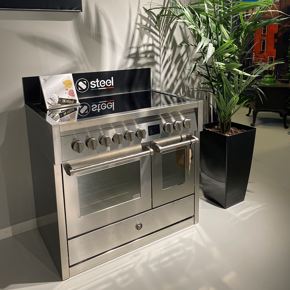 Showroom Deal 8211 Steel Genesi 100cm Inductiefornuis