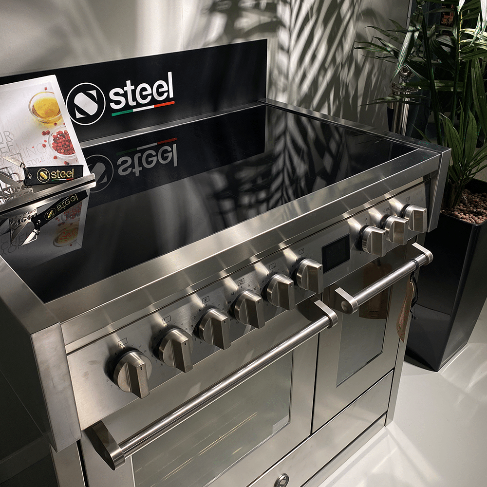 Showroom Deal 8211 Steel Genesi 100cm Inductiefornuis
