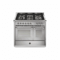 Steel Ascot Pulse 100cm gasfornuis met 2 ovens