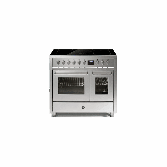 Steel Enfasi Pulse 100 Cm Inductiefornuis Met 2 Ovens Ep10ff 5fiw