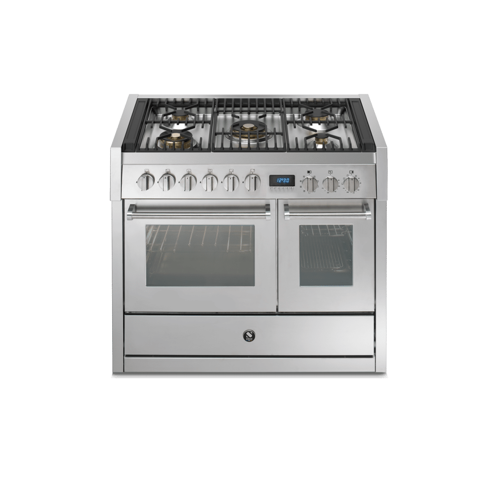 Steel Genesi Pulse 100cm Rvs Gasfornuis Met 2 Ovens Gp10ff 4m Ss