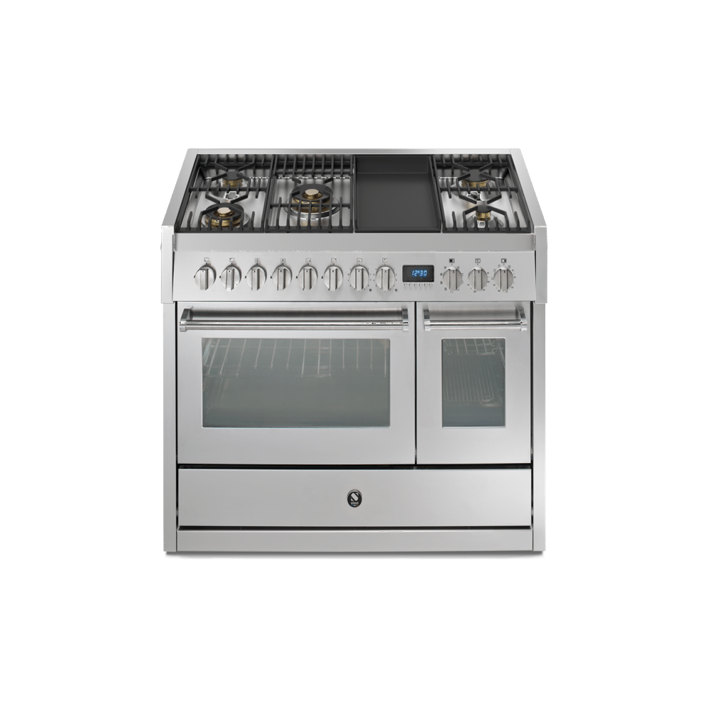 Steel Genesi Pulse 120cm Rvs Gasfornuis Met 2 Ovens 8211 Gp12ff 4tm Ss