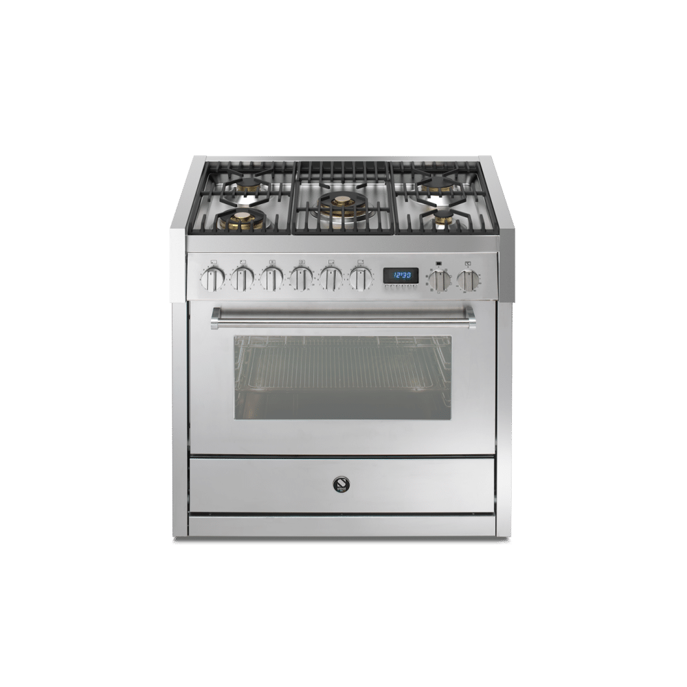Steel Genesi Pulse 90cm Rvs Gasfornuis Met 1 Oven 8211 Gp9f 4m Ss