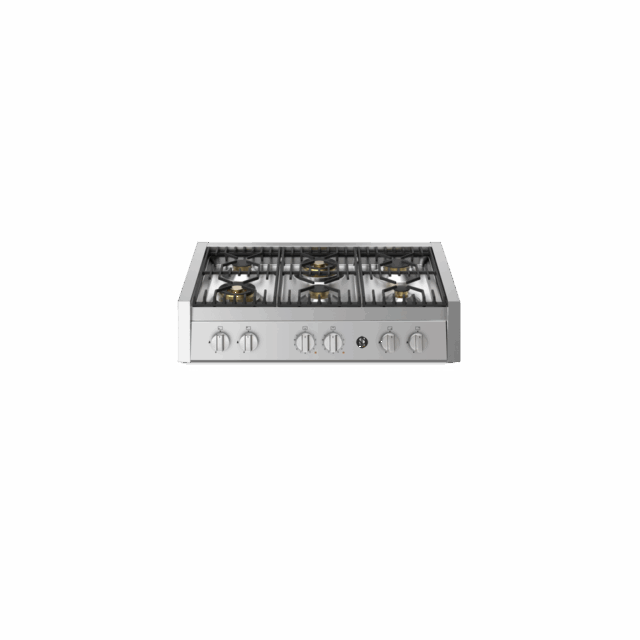 Steel Genesi 90 Cm Gaskookplaat Met 6 Gasbranders 8211 Gq9 6w
