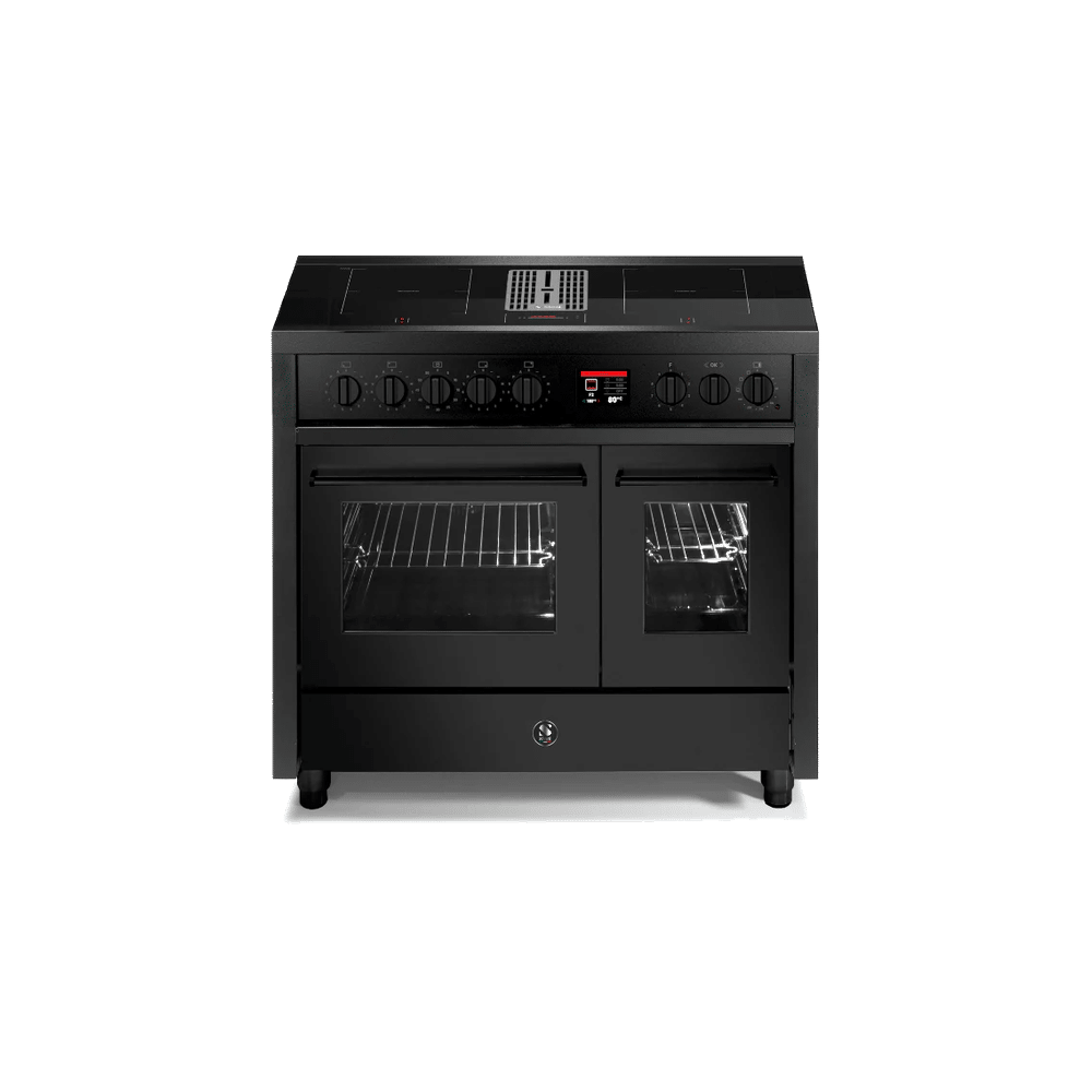 Steel Enfasi Mistral 100cm Inductiefornuis Met Gentegreerde Werkbladafzuiging All Black 8211 Eq10ff 4fikw