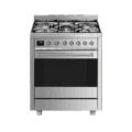 SMEG Classici Sinfonia 70cm gasfornuis - RVS