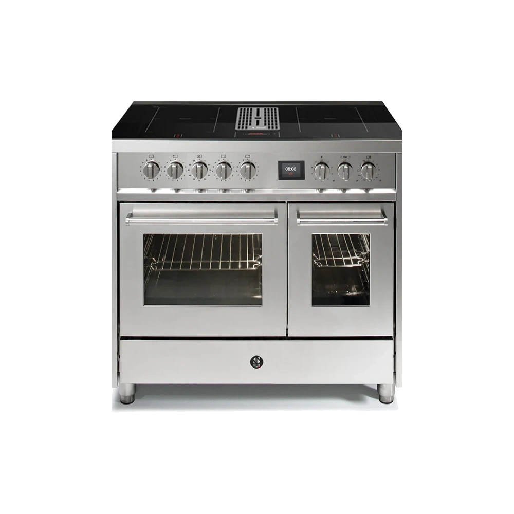 Steel Enfasi Mistral 100cm Inductiefornuis 2 Ovens Met Gentegreerde Werkbladafzuiging Steel Enfasi Mistral 100cm Inductiefornuis 2 Ovens Met Gentegreerde Werkbladafzuiging